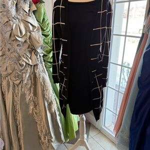 Black and White Pattern Mini Dress